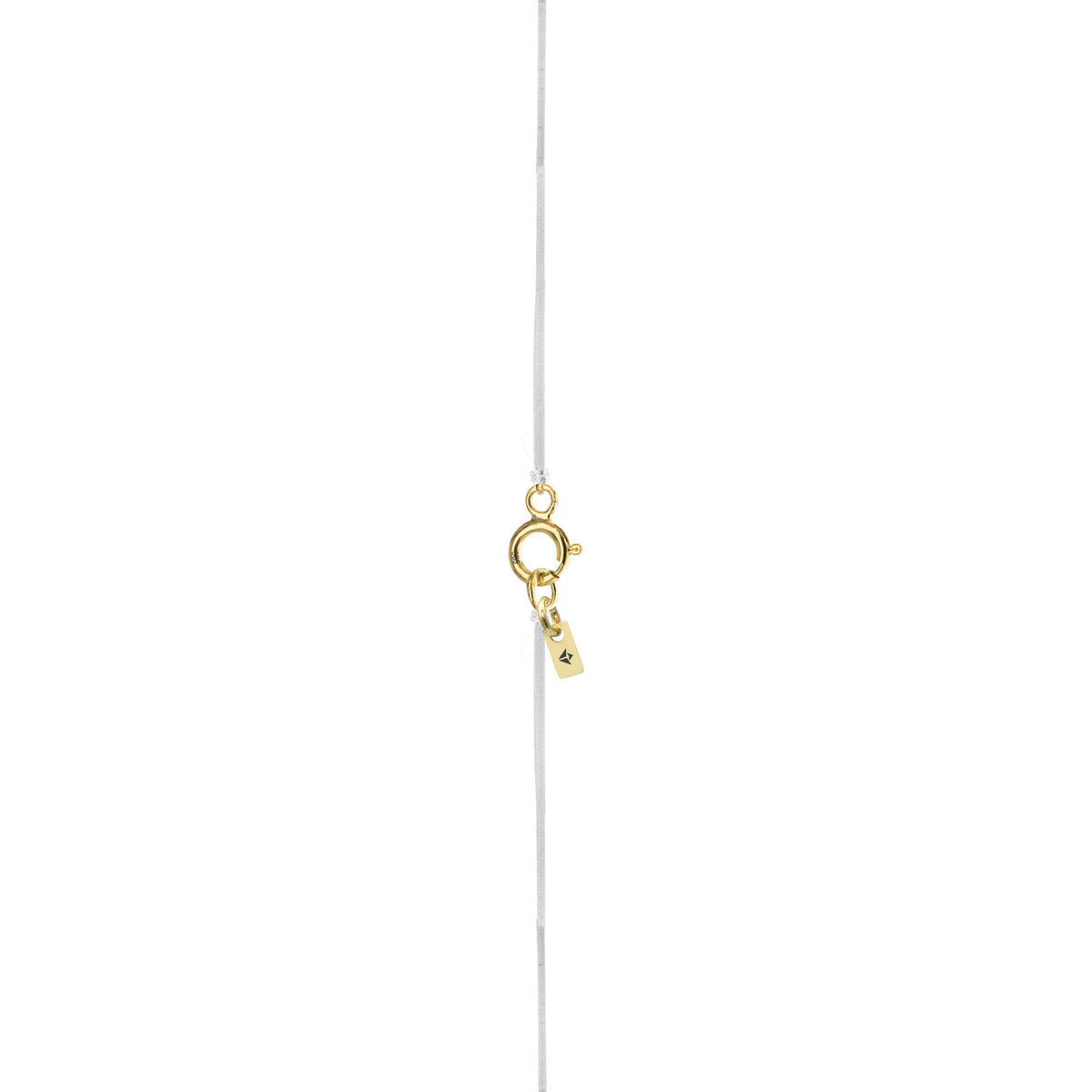 Lantisor cu fir transparent si pandantiv aur GoldStar
