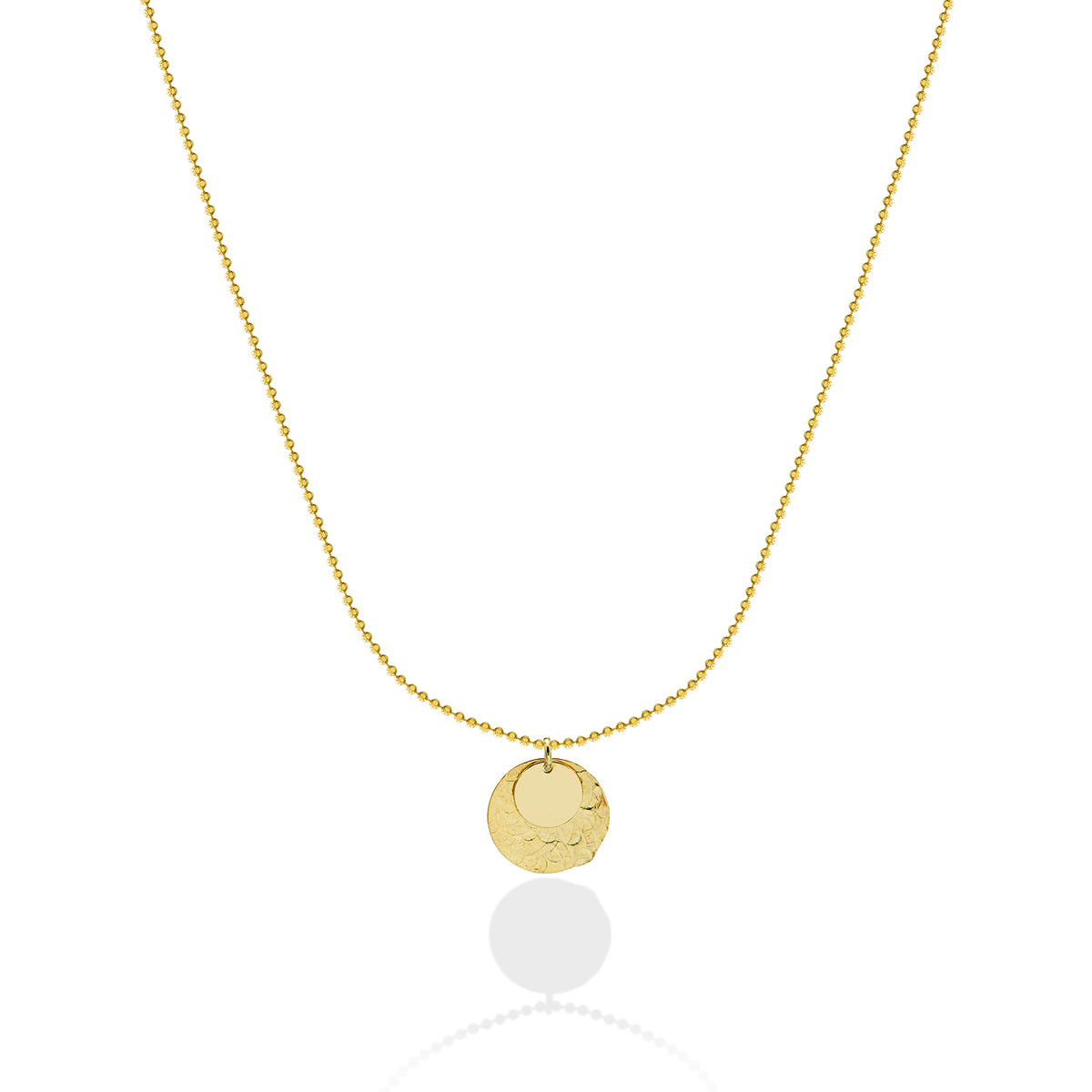 Lantisor argint Dream Catcher - placat aur galben 18K