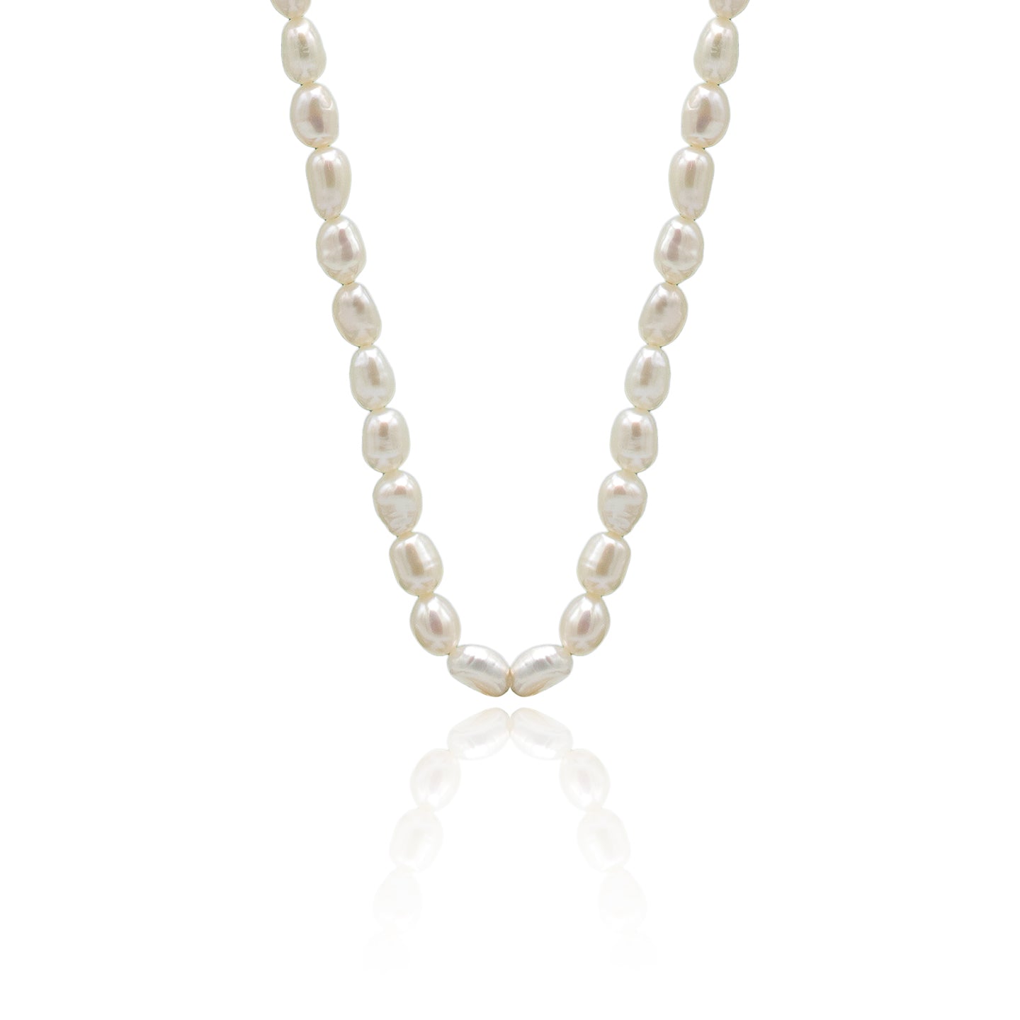 Colier perle argint Classy Sassy - placat aur galben 18K