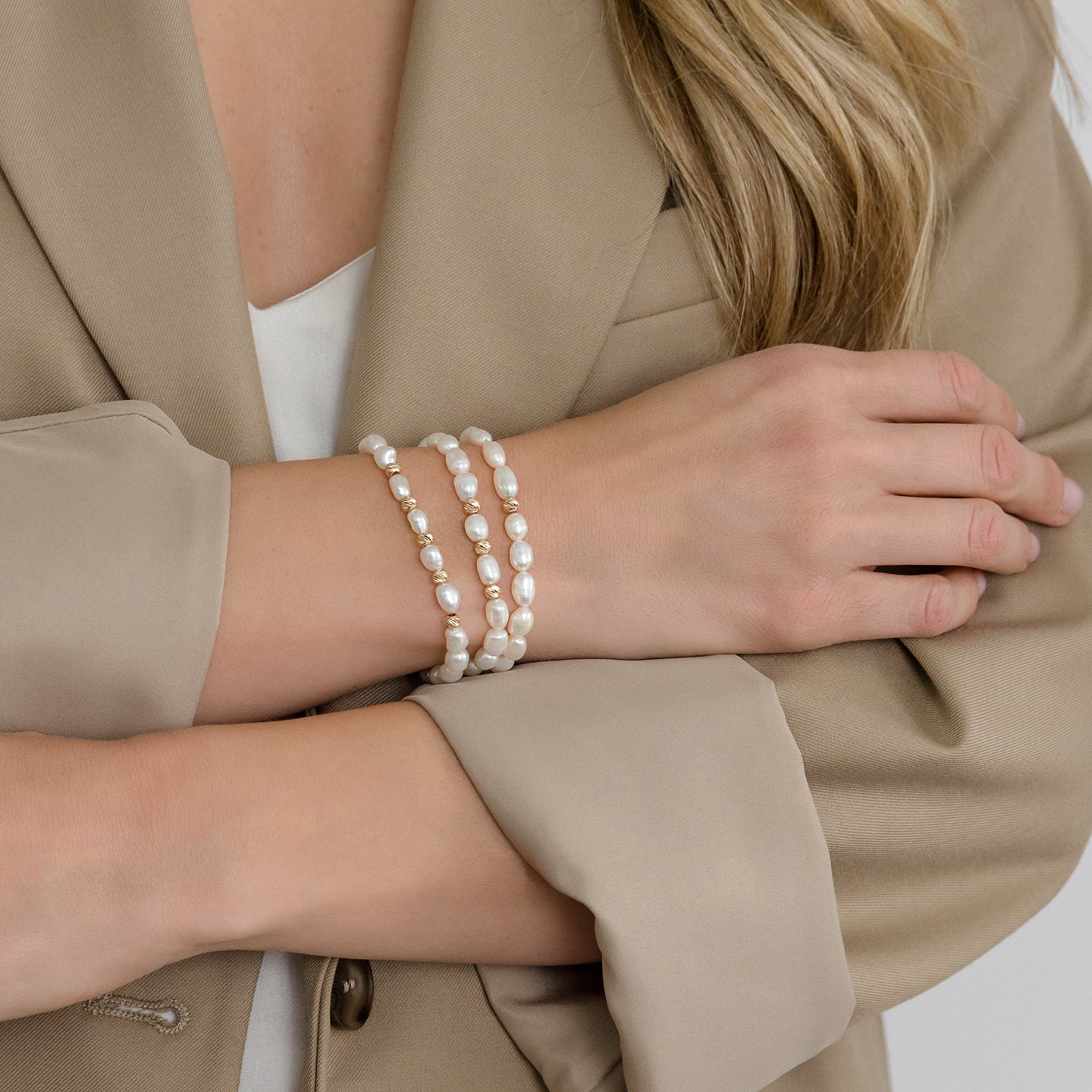Bratara perle aur Classy One Gold