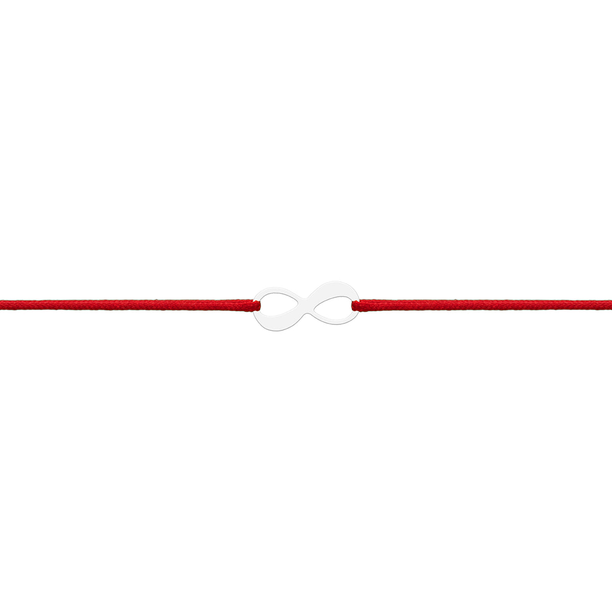 Bratara Martisor Argint 925, snur rosu si infinit simbol