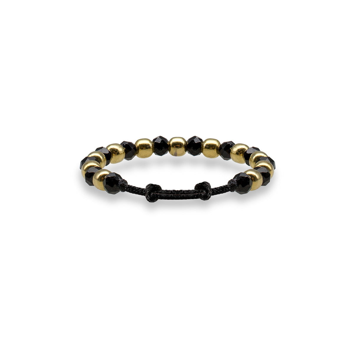 Inel snur reglabil argint Rainshadow - placat aur galben 18K