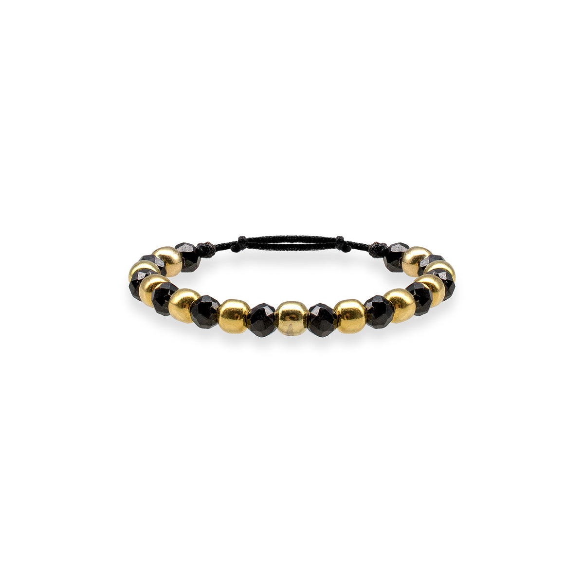 Inel snur reglabil argint Rainshadow - placat aur galben 18K