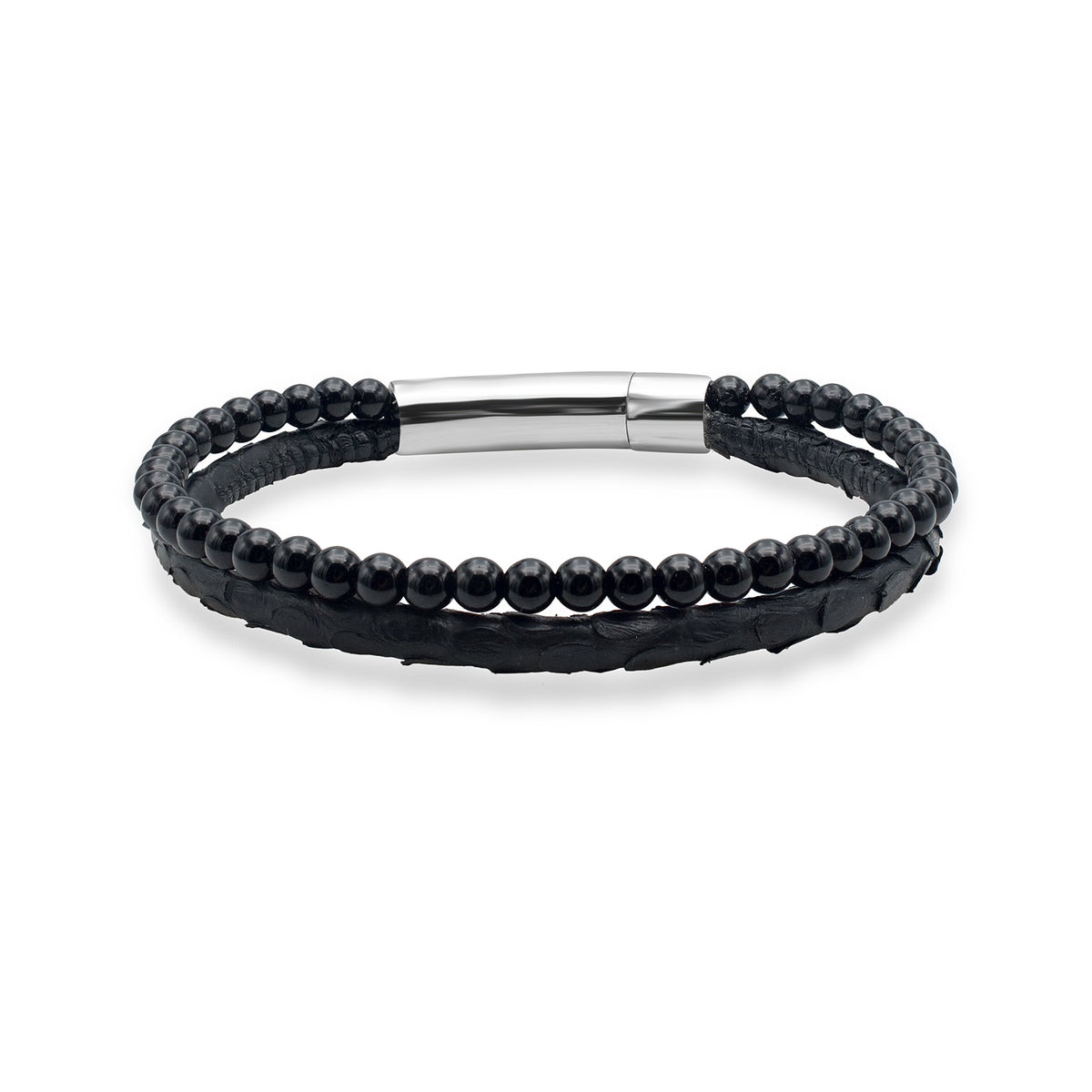 Bratara barbati piele si onix Lukas