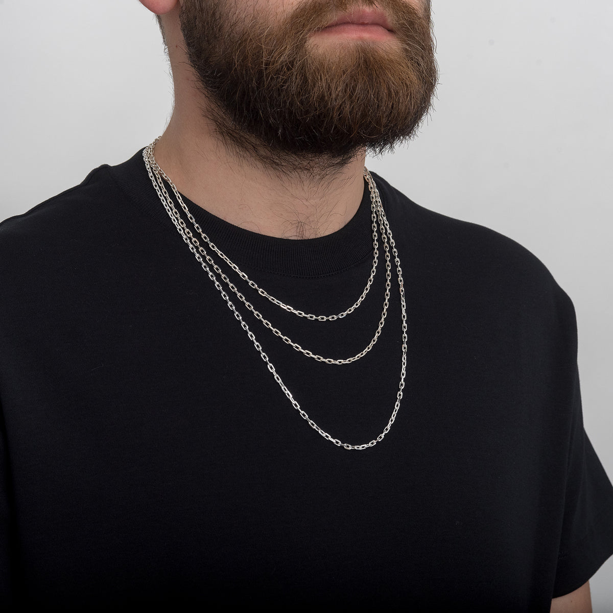 Lant argint barbati Trevor