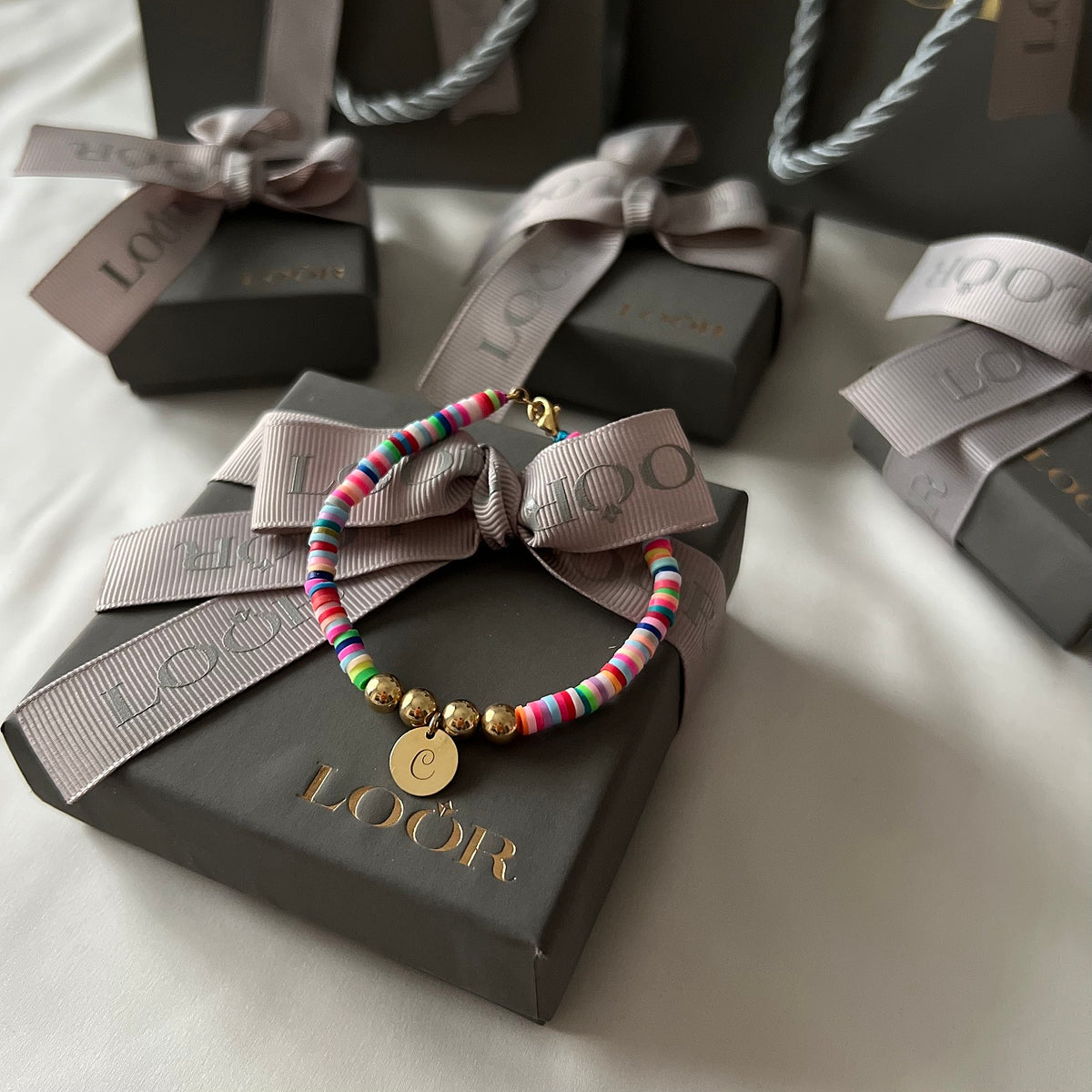 Bratara argint Rainbow Kiss - placata aur galben 18K