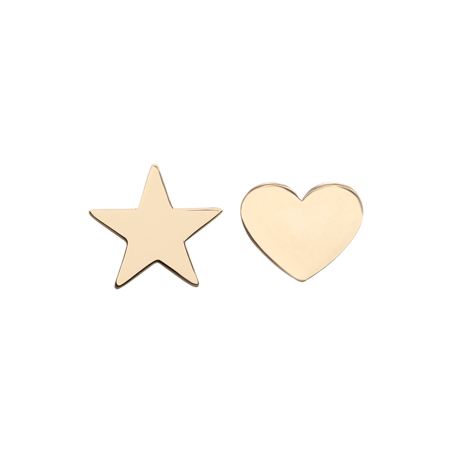 Cercei aur stea si inima My Lovely Star