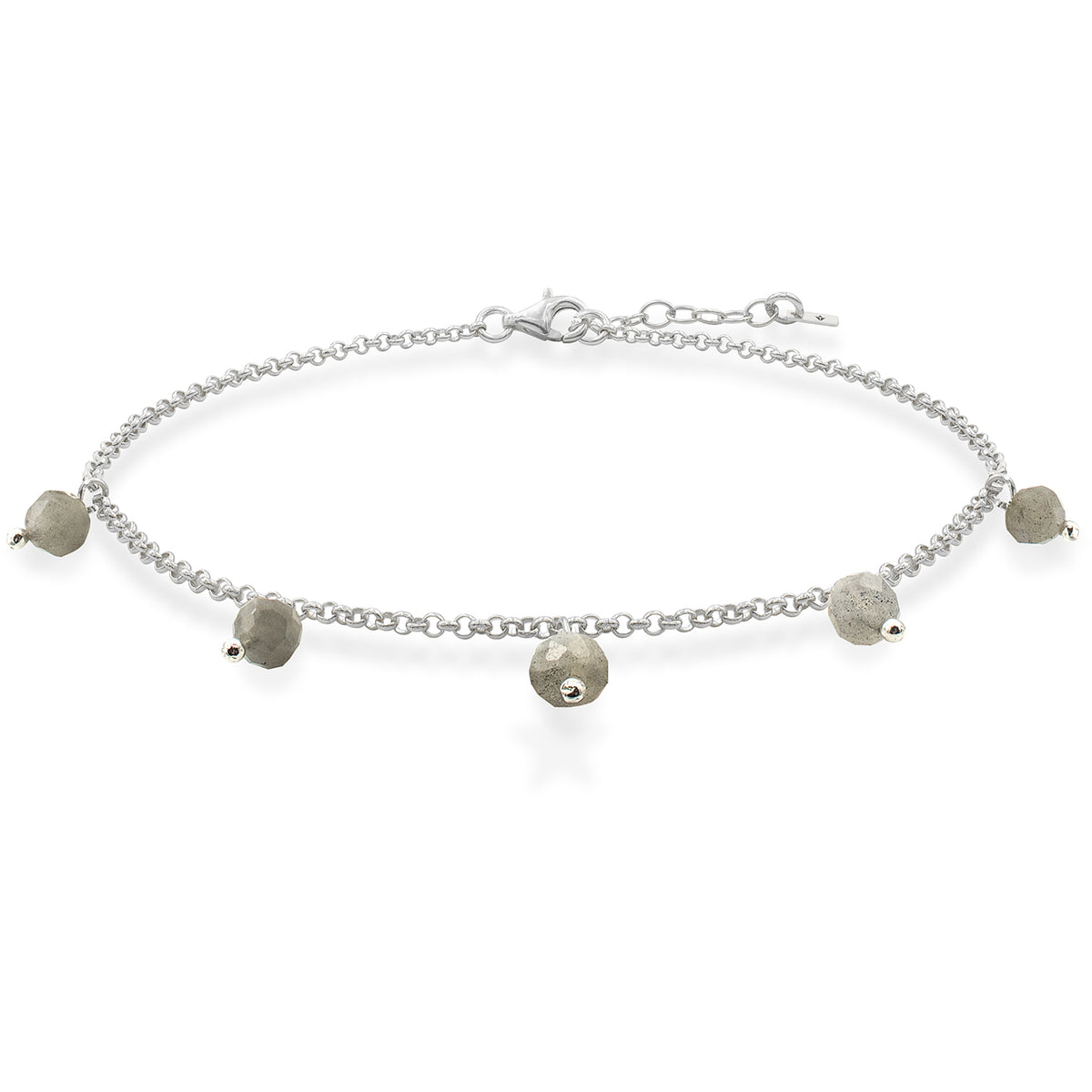 Bratara de picior argint cu pietre labradorit Precious Stone