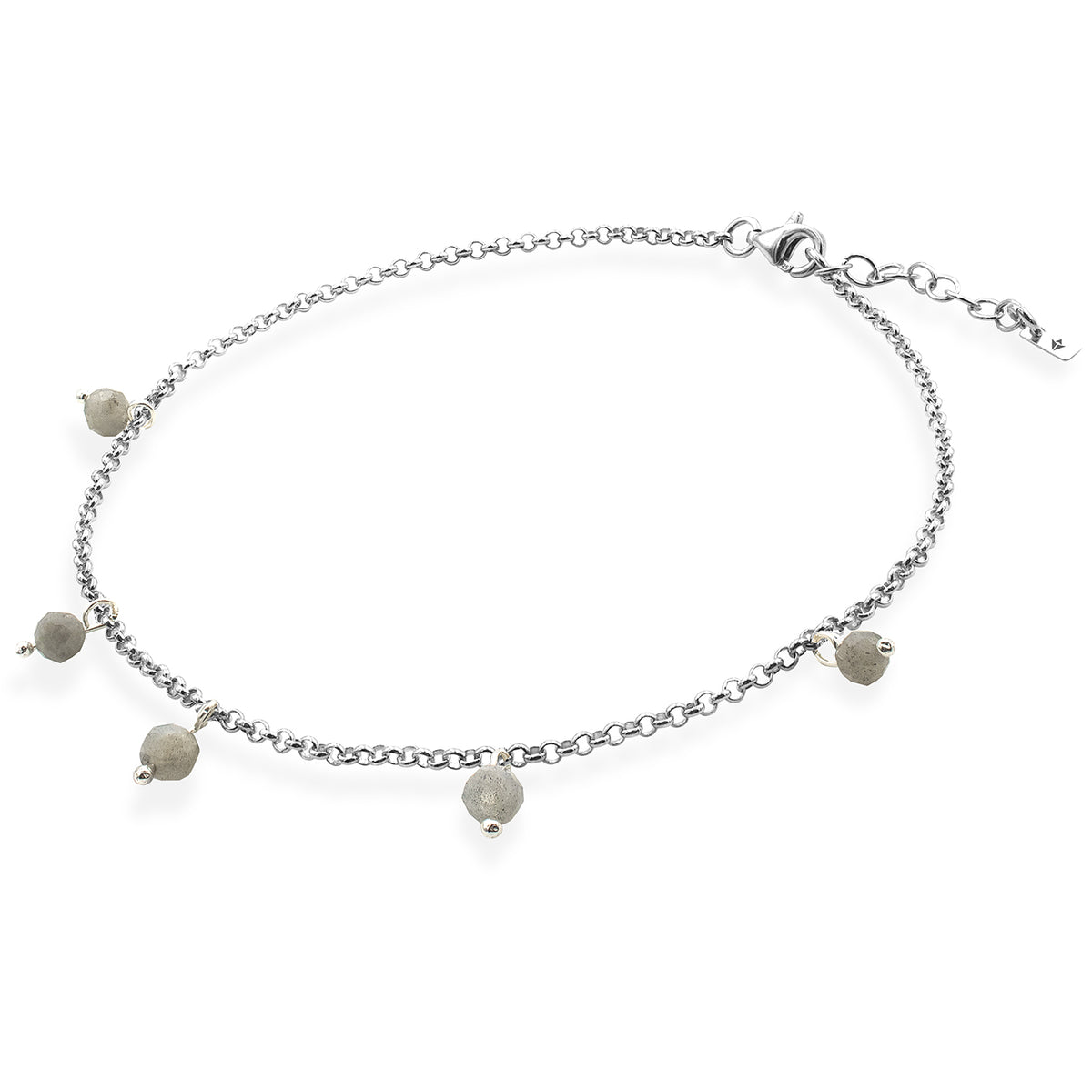 Bratara de picior argint cu pietre labradorit Precious Stone