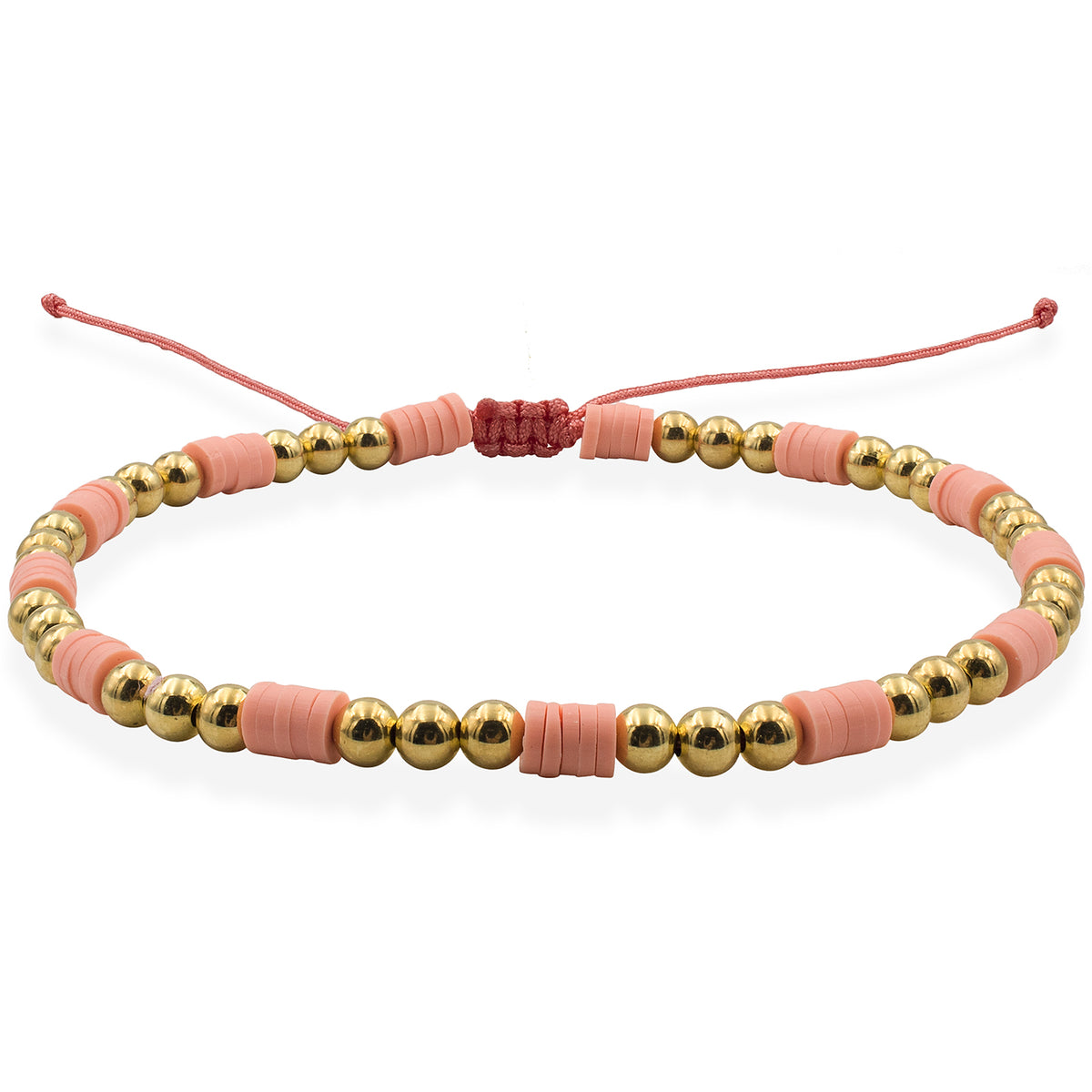 Bratara de picior argint Peach Edition - placata aur galben 18K