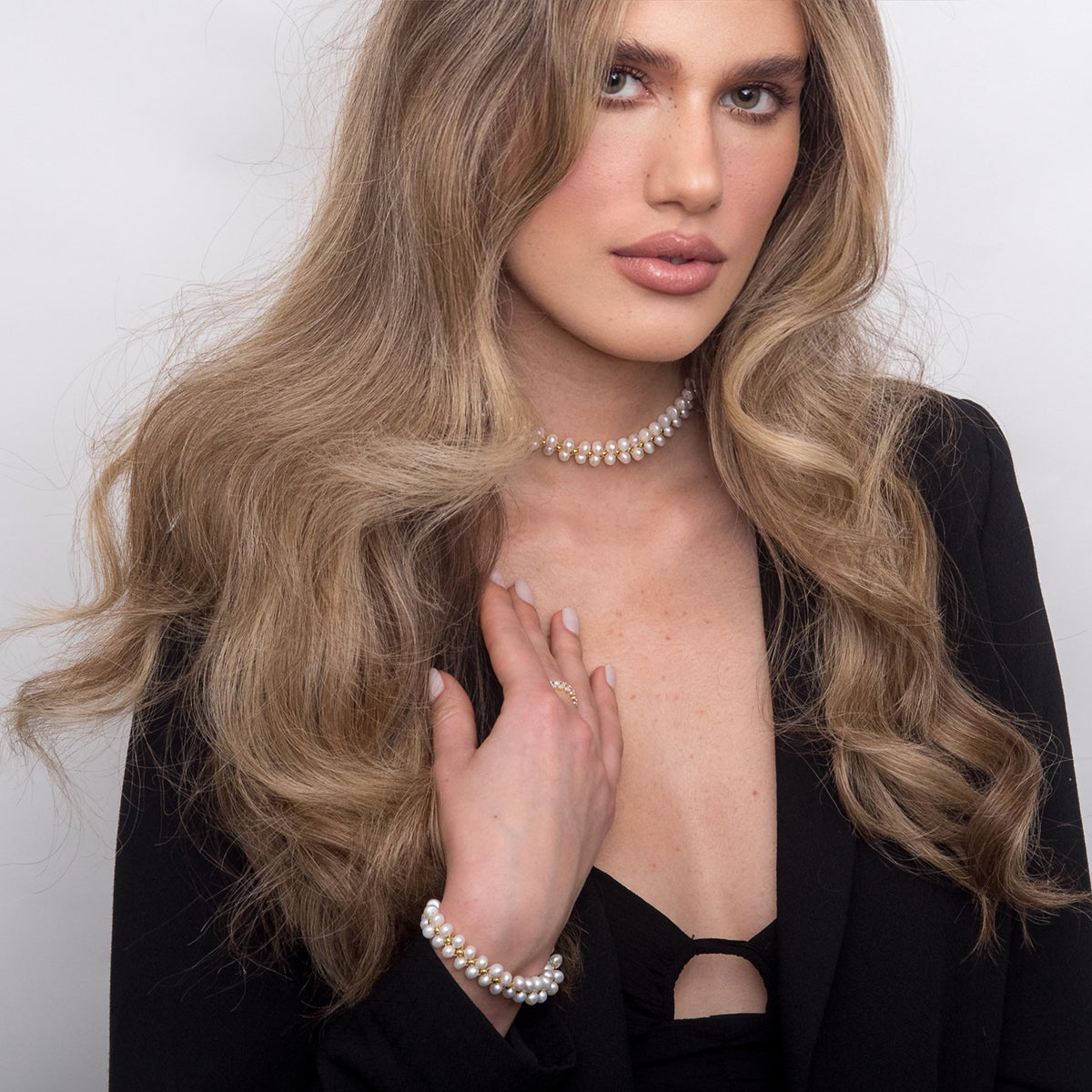 Bratara perle argint Bohemian Rhapsody