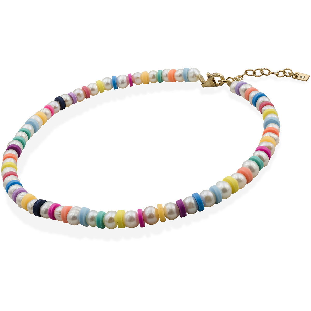 Bratara de picior perle Joyfully - placata aur galben 18K