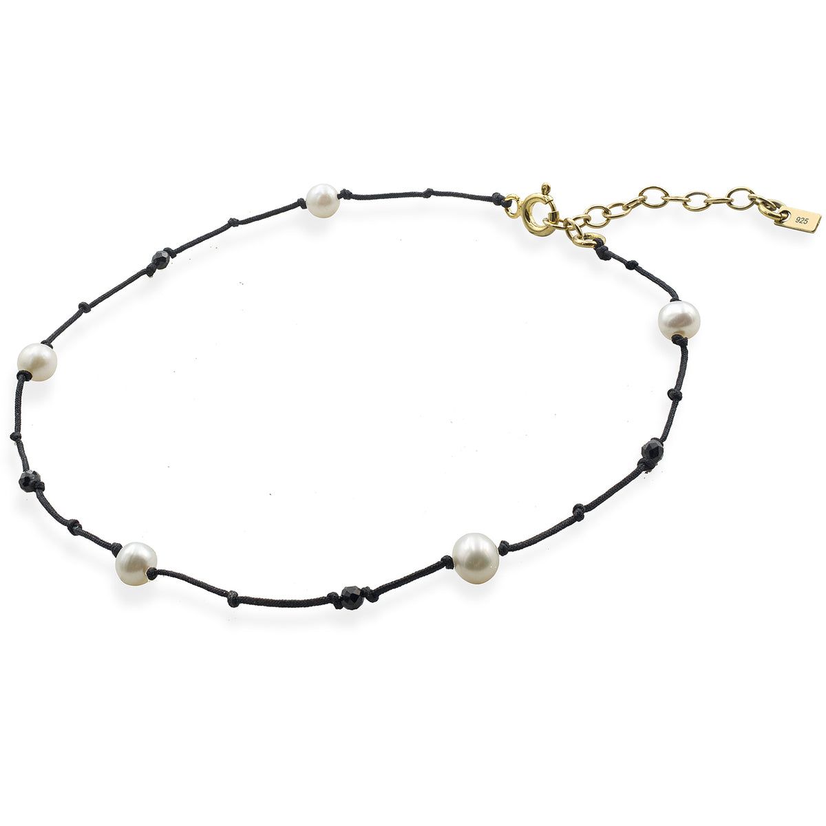 Bratara de picior argint Underwater - placata aur galben 18K