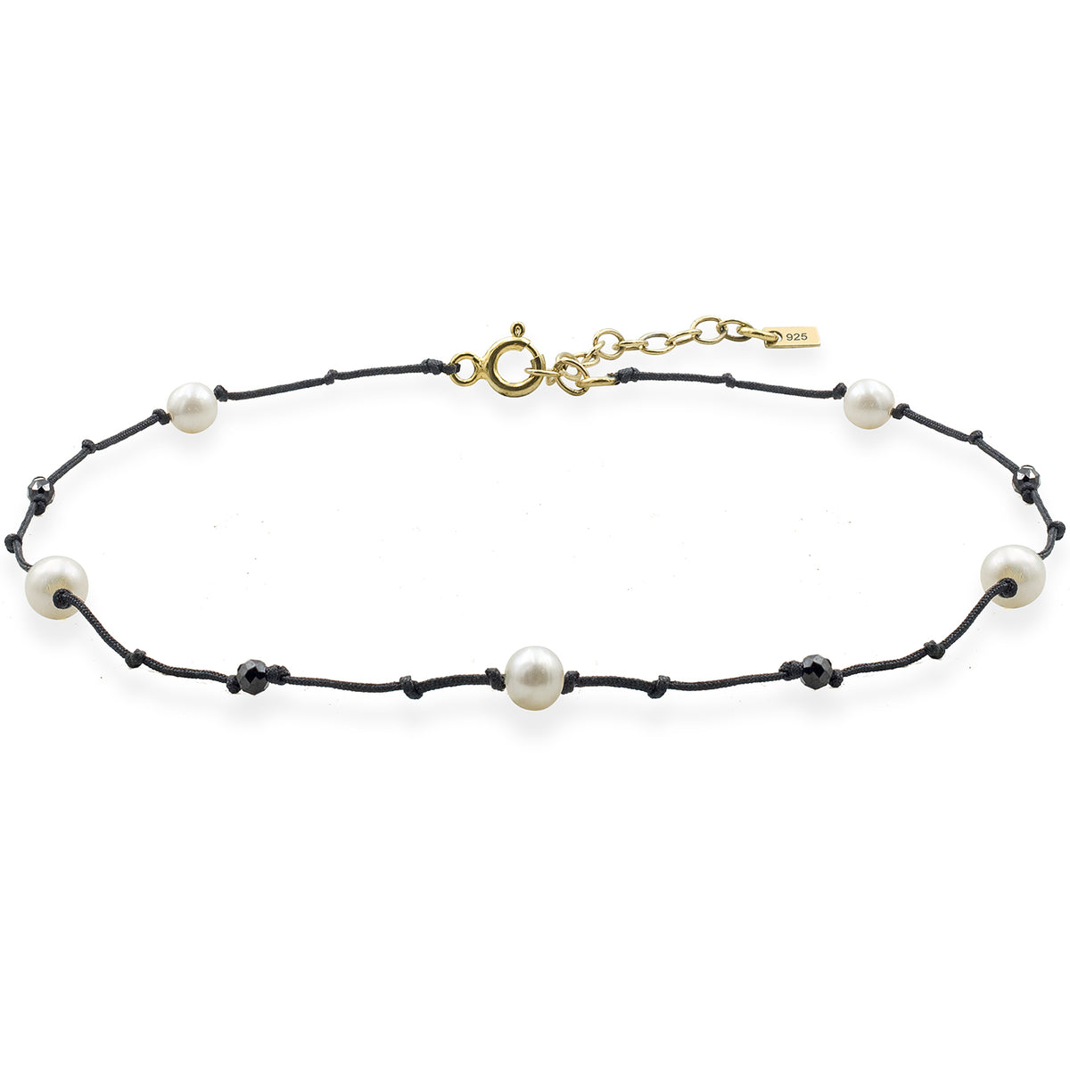 Bratara de picior argint Underwater - placata aur galben 18K