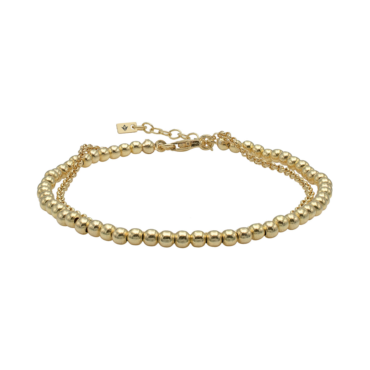 Bratara argint Dare to Dazzle - placat aur galben 18K