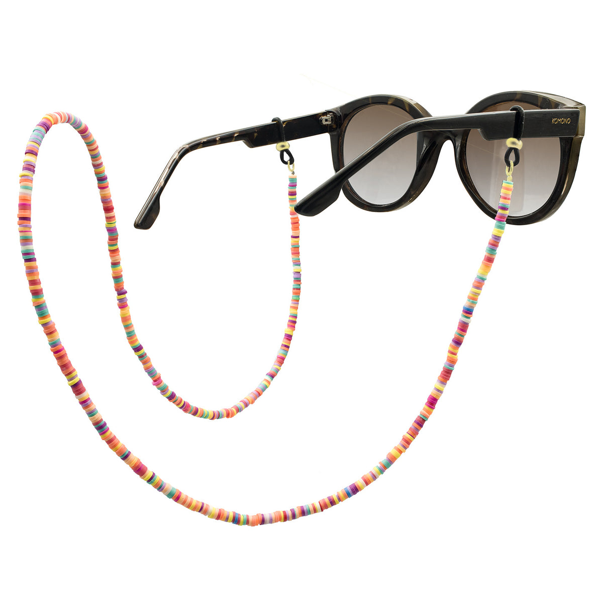 Lant ochelari argint Rainbow - placat aur galben 18K