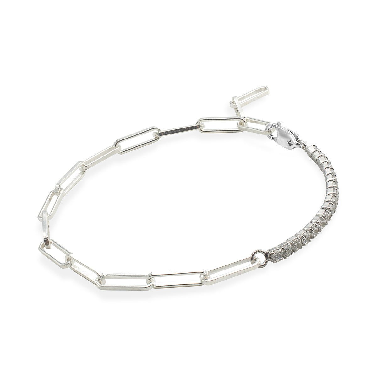 Bratara Tennis argint cu lant Hardwear Marvellous Sparkle