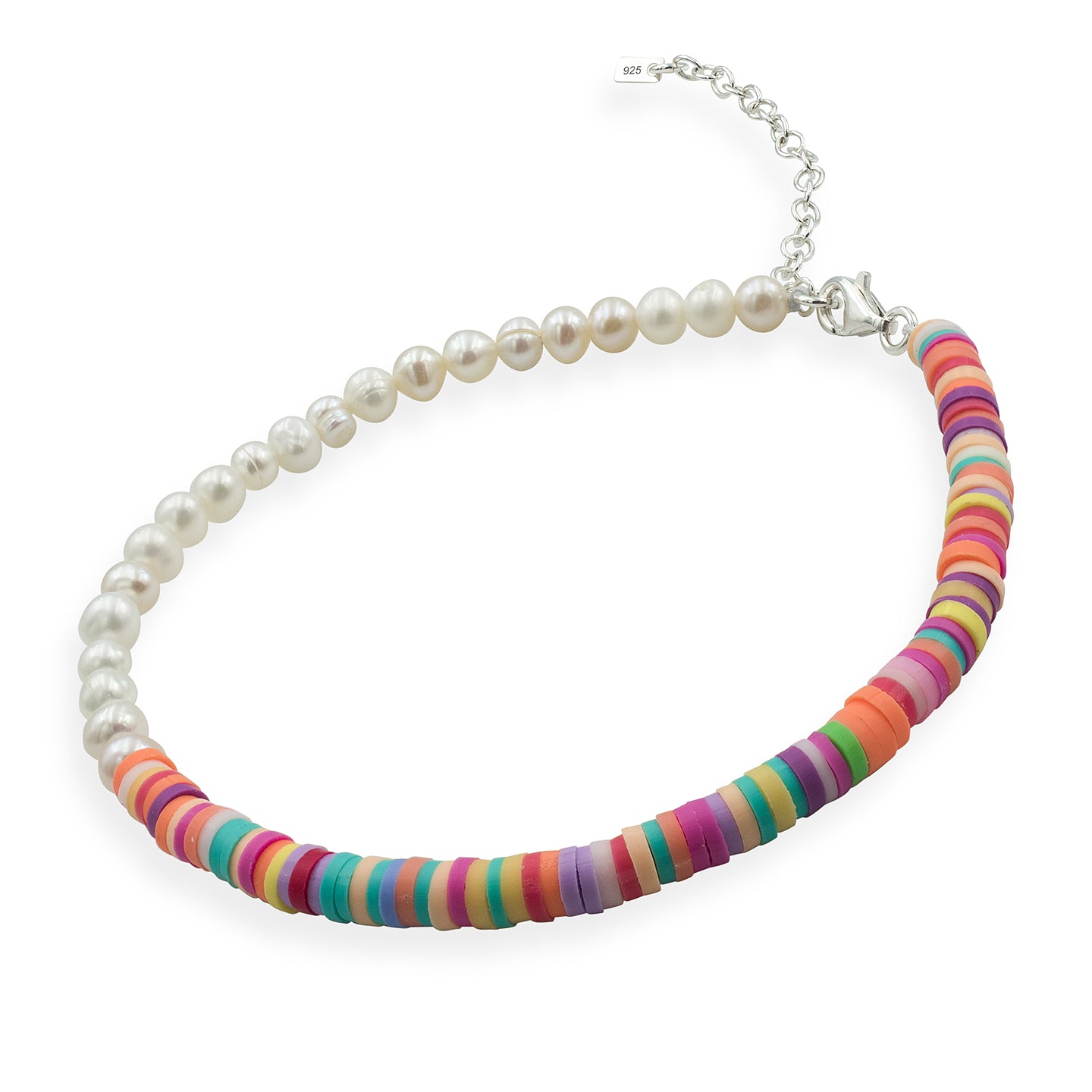 Bratara de picior argint Colours & Pearls