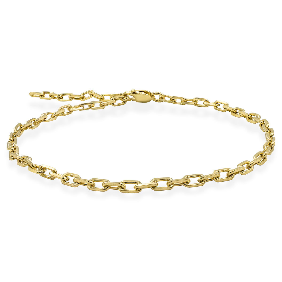 Bratara de picior argint Do or Do Not - placata aur galben 18K