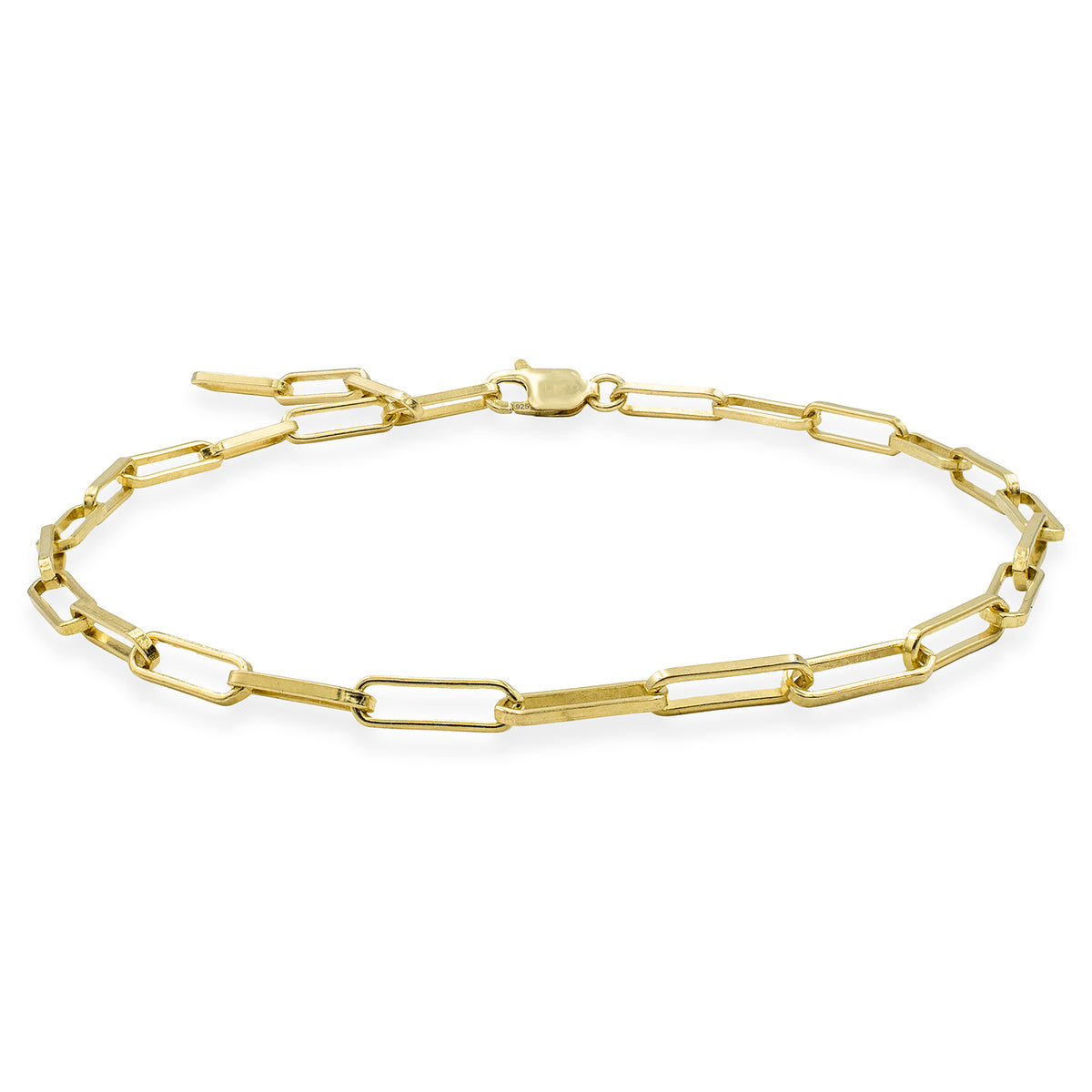 Bratara argint lant Hardwear Marvellous Basics - placata aur galben 18K