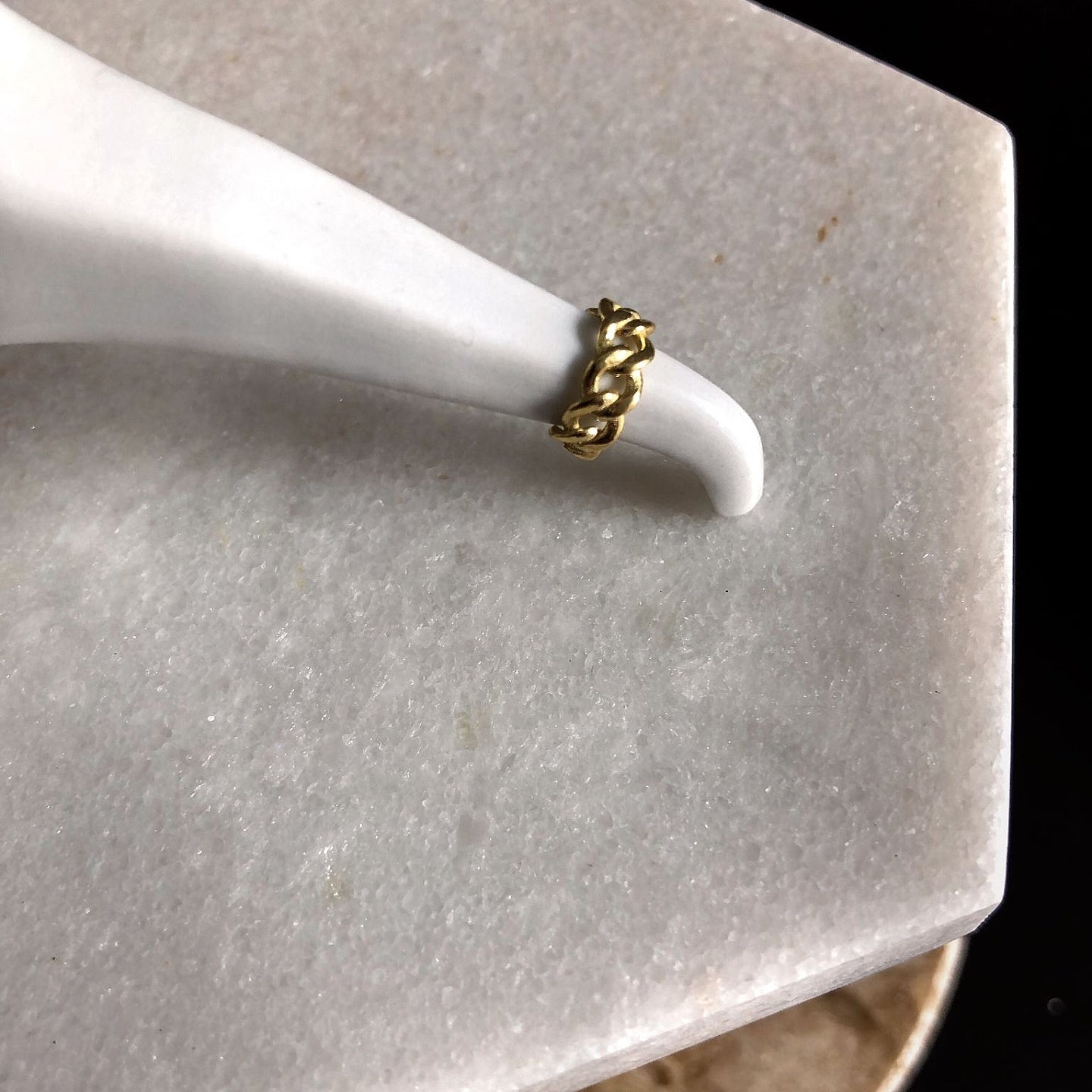 Cercel cartilaj argint Off the Cuff - placat aur galben 18K
