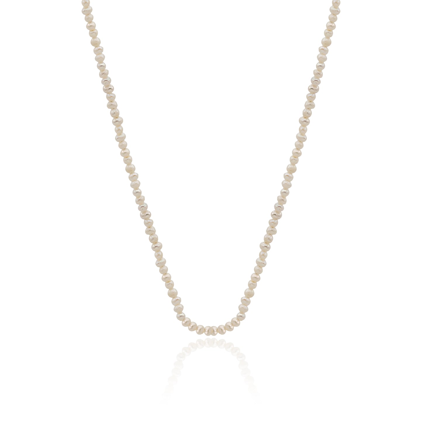 Colier perle argint Only Pearls - placat aur galben 18K