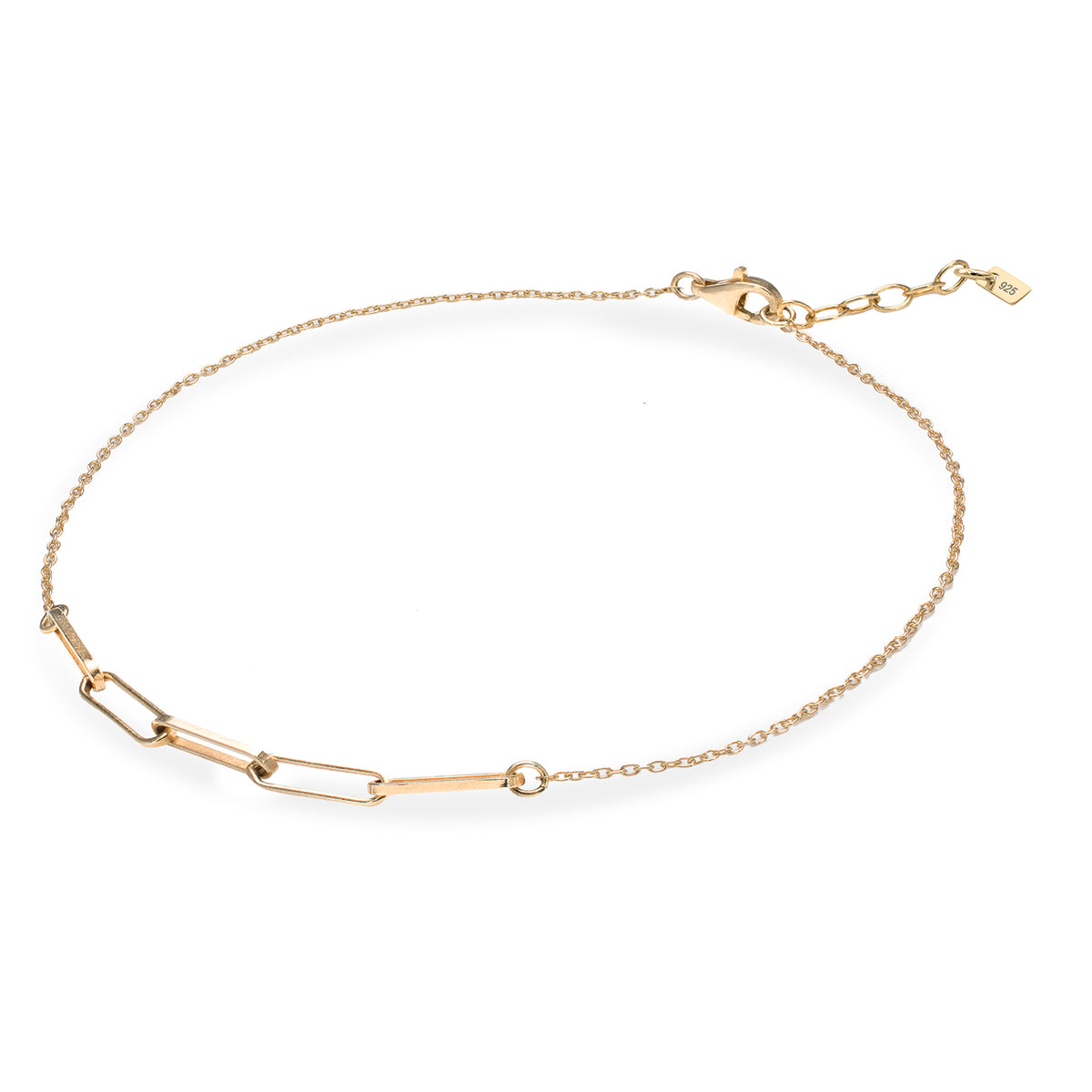 Bratara de picior argint Your Story - placata aur galben 18K