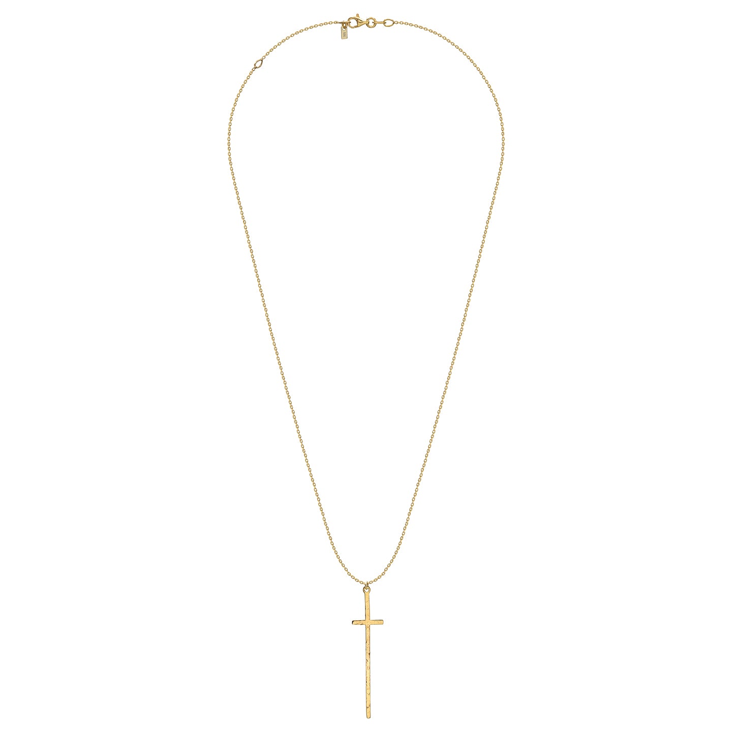 Lantisor cruce argint Choose Hope - placat aur galben 18K