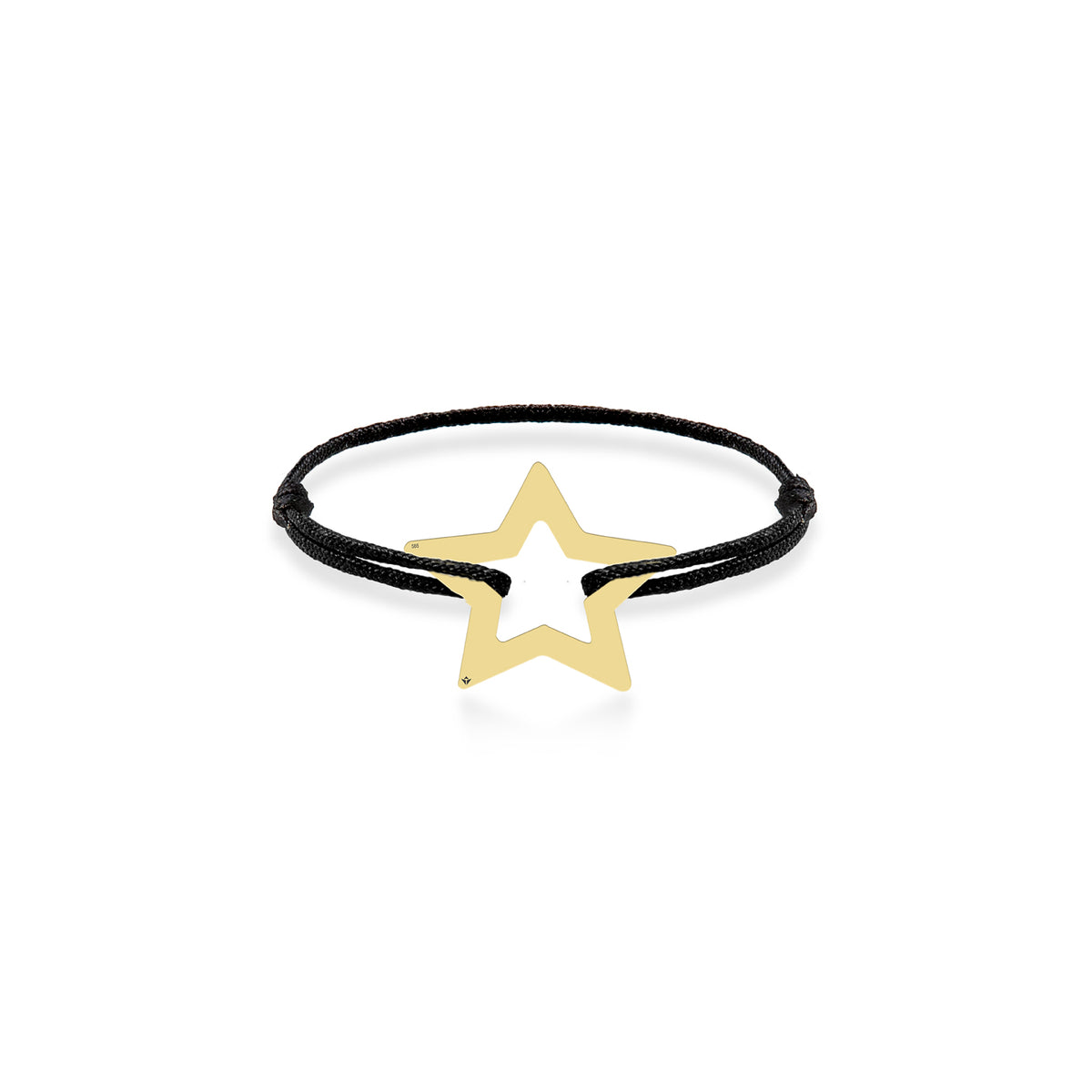 Inel snur reglabil aur cu stea Get A Gold Star