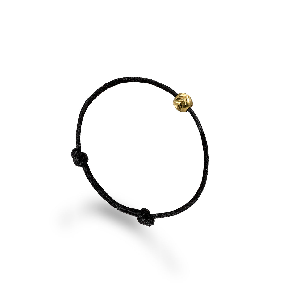 Inel snur reglabil argint One Second - placat aur galben 18K