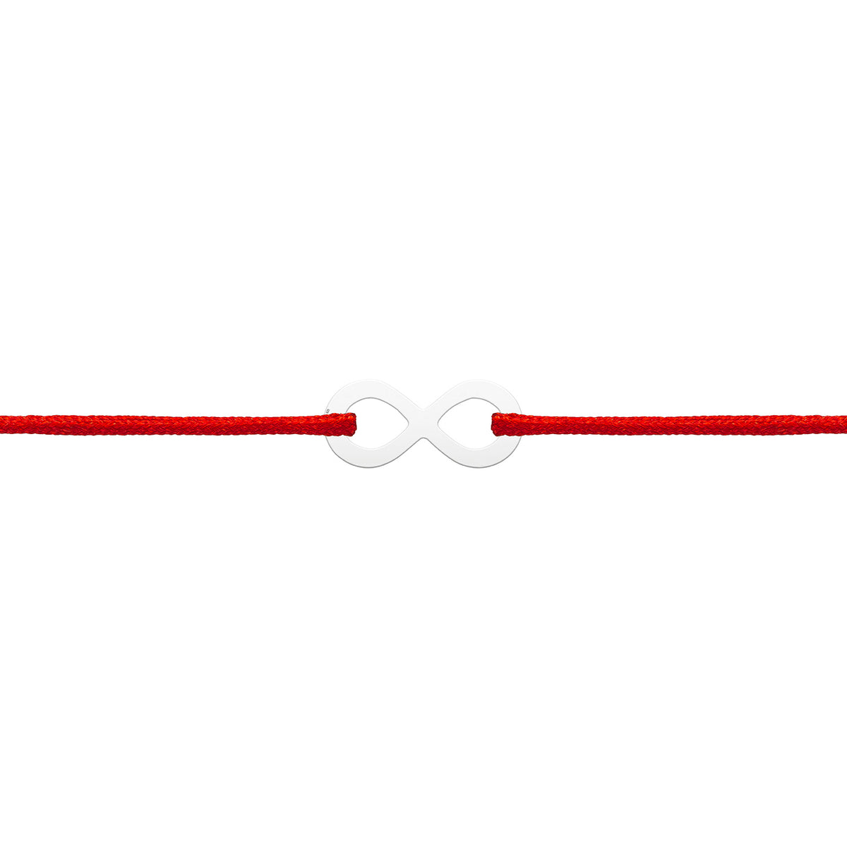 Bratara Martisor Argint 925, snur rosu si infinit