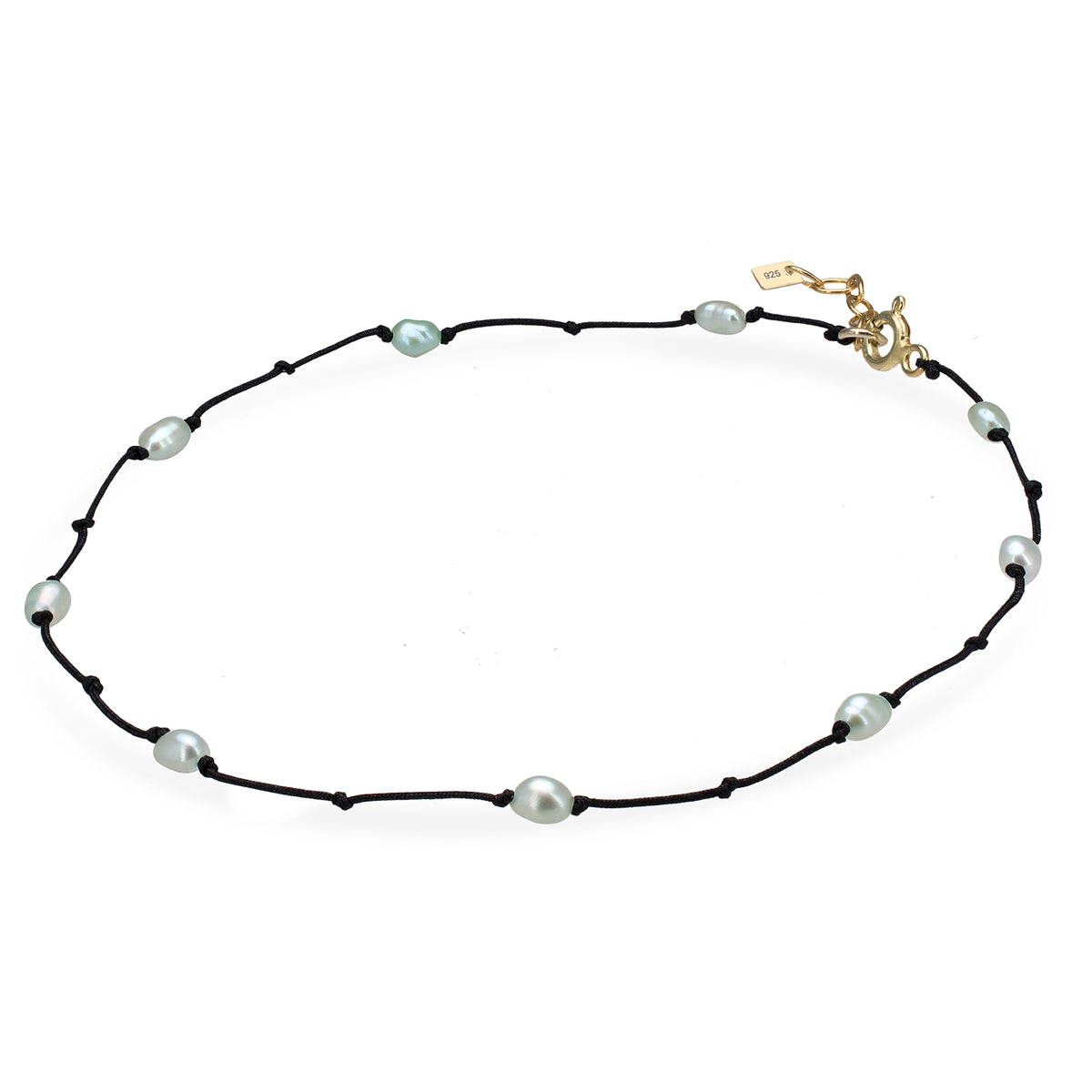 Bratara de picior argint Beach Party - placata aur galben 18K